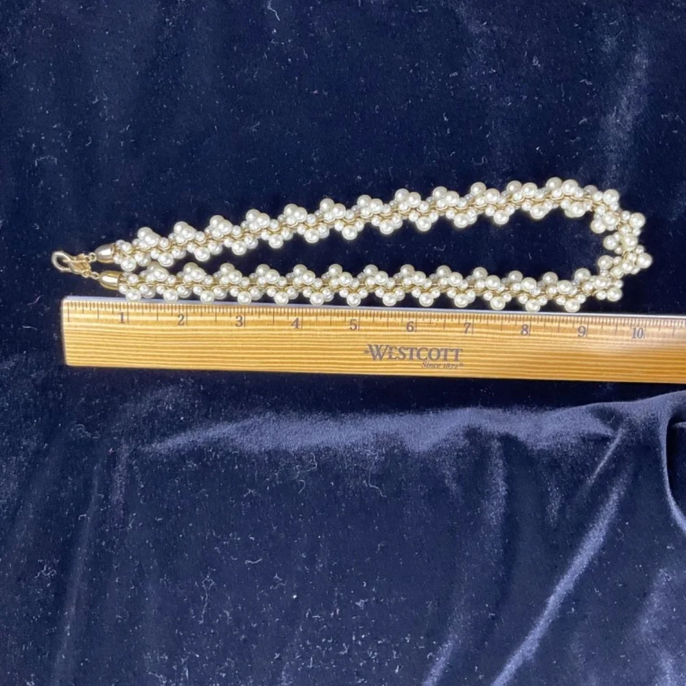 Pearl Cluster Necklace Vintage